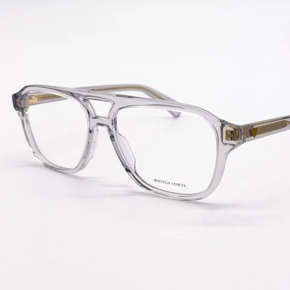 NEW BOTTEGA VENETA BV1294O 004 GREY UNISEX EYEGLASSES BOTTEGA VENETA